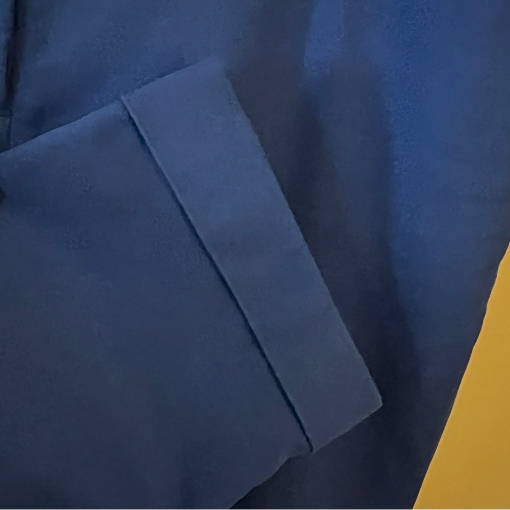 Chico's Blue Cropped Ankle Pants with Sleek Silhouette - Picture 10 of 14
